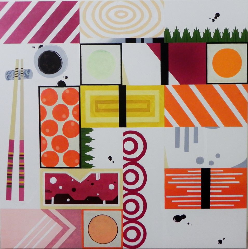 Sushi Acrylic Painting